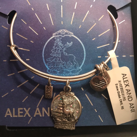NWT. Alex and Ani Snow Globe and Candle Set - Picture 2 of 8
